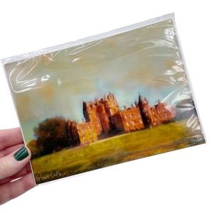 Glamis Castle Scotland Postcard Frameable Art Print by Kevin Hunter Art Gallery